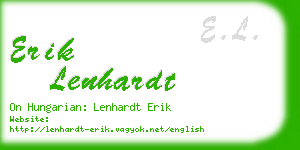 erik lenhardt business card